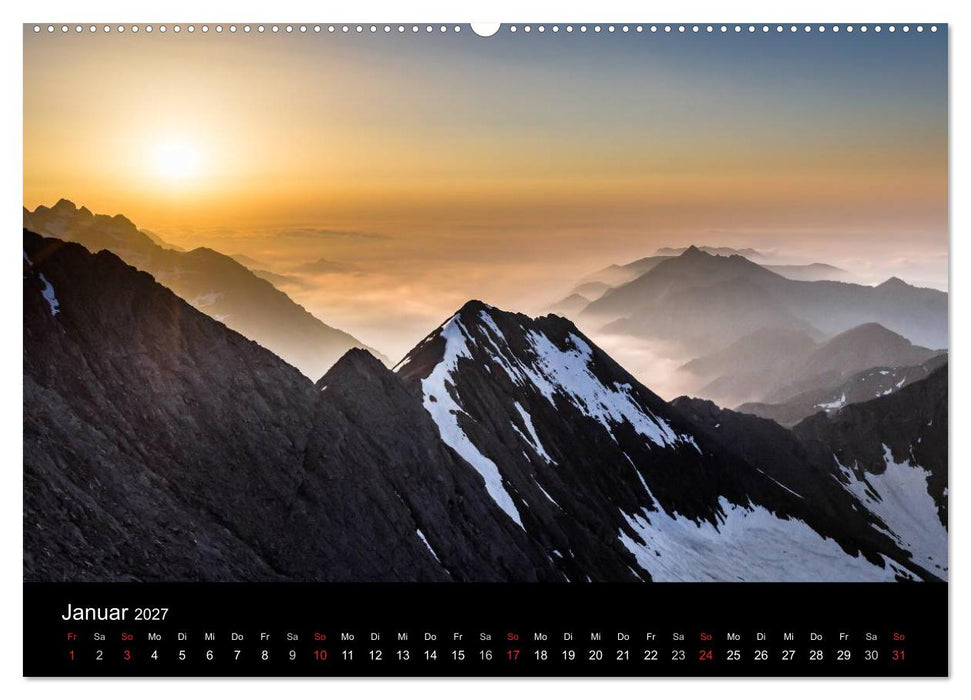 Grande Traversata delle Alpi - Wandern auf der GTA (CALVENDO Premium Wandkalender 2027)
