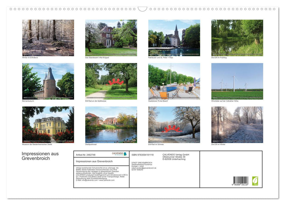Impressionen aus Grevenbroich (CALVENDO Wandkalender 2027)