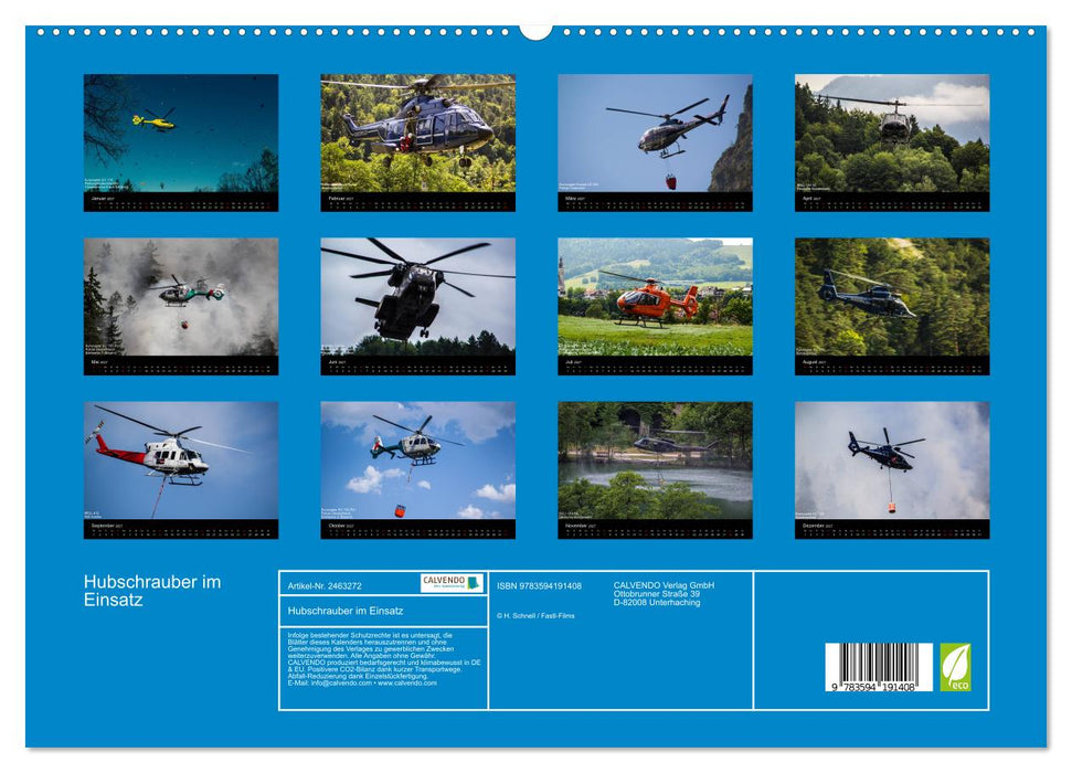Hubschrauber im Einsatz (CALVENDO Premium Wandkalender 2027)