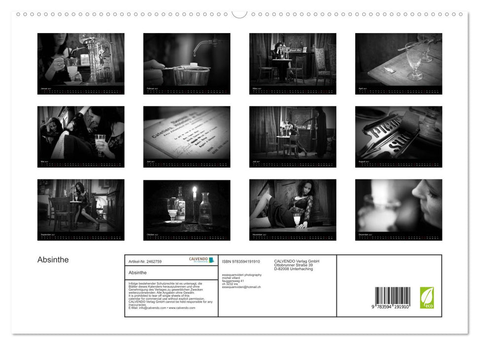Absinthe (CALVENDO Premium Wandkalender 2027)