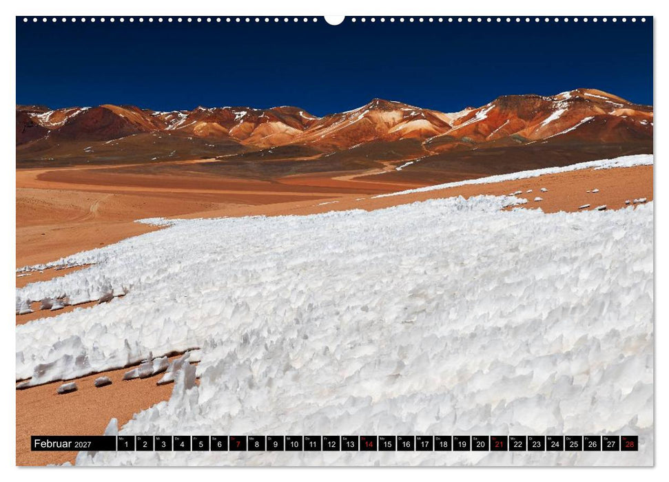 Bolivien Andenlandschaften "CH-Version" (CALVENDO Premium Wandkalender 2027)