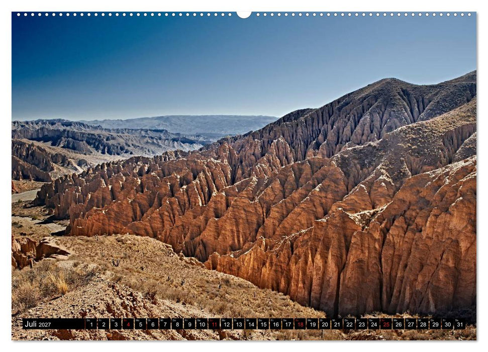 Bolivien Andenlandschaften "CH-Version" (CALVENDO Premium Wandkalender 2027)