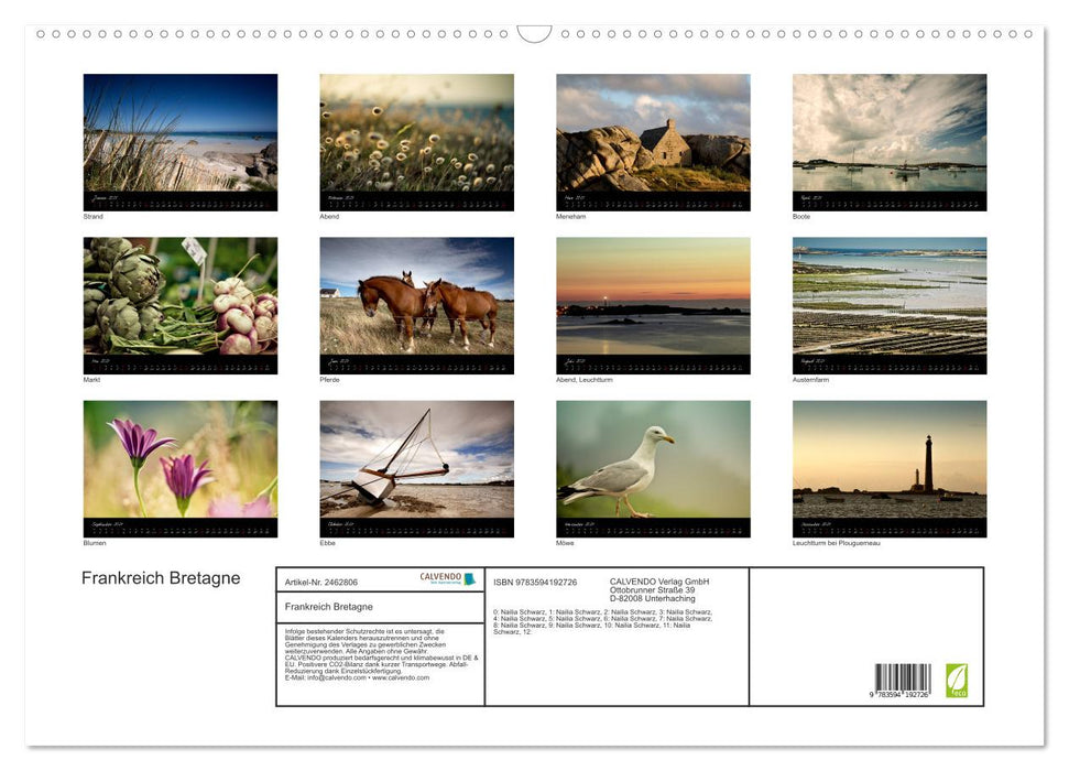 Frankreich Bretagne (CALVENDO Wandkalender 2027)