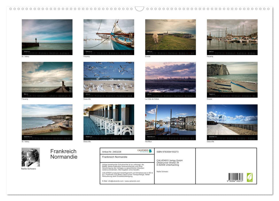 Frankreich Normandie (CALVENDO Wandkalender 2027)