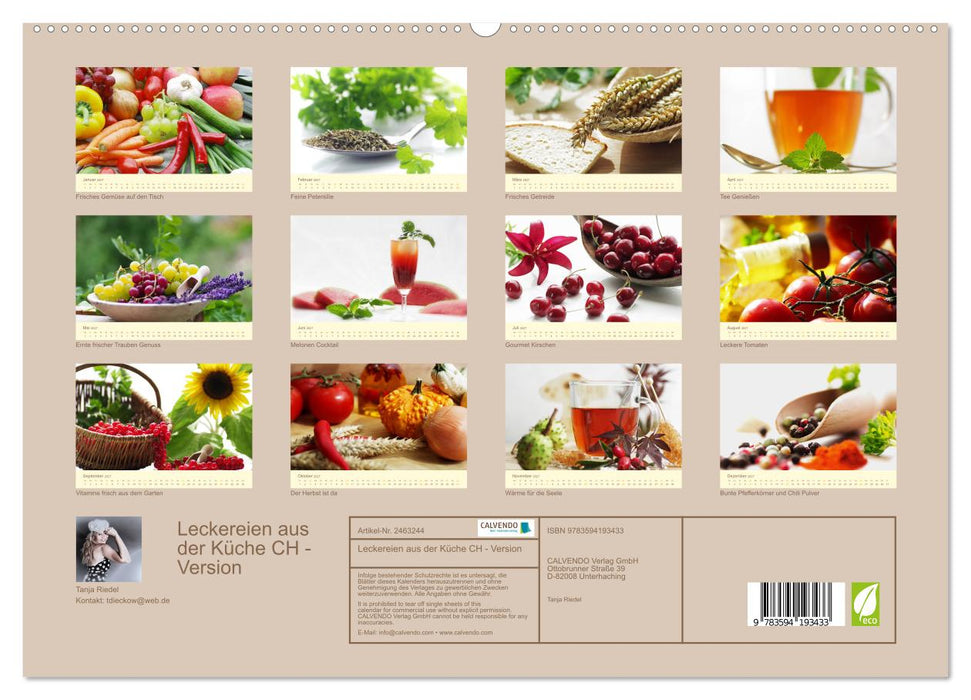 Leckereien aus der Küche CH - Version (CALVENDO Premium Wandkalender 2027)