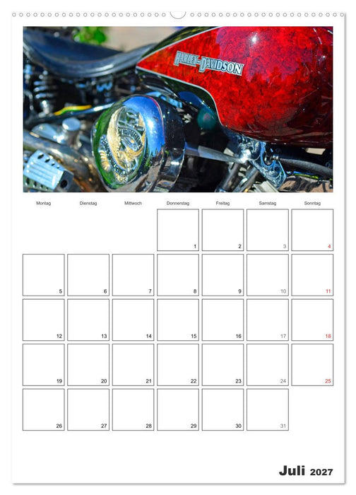 Best of Harley-Davidson Custom-Style 2027 (CALVENDO Premium Wandkalender 2027)