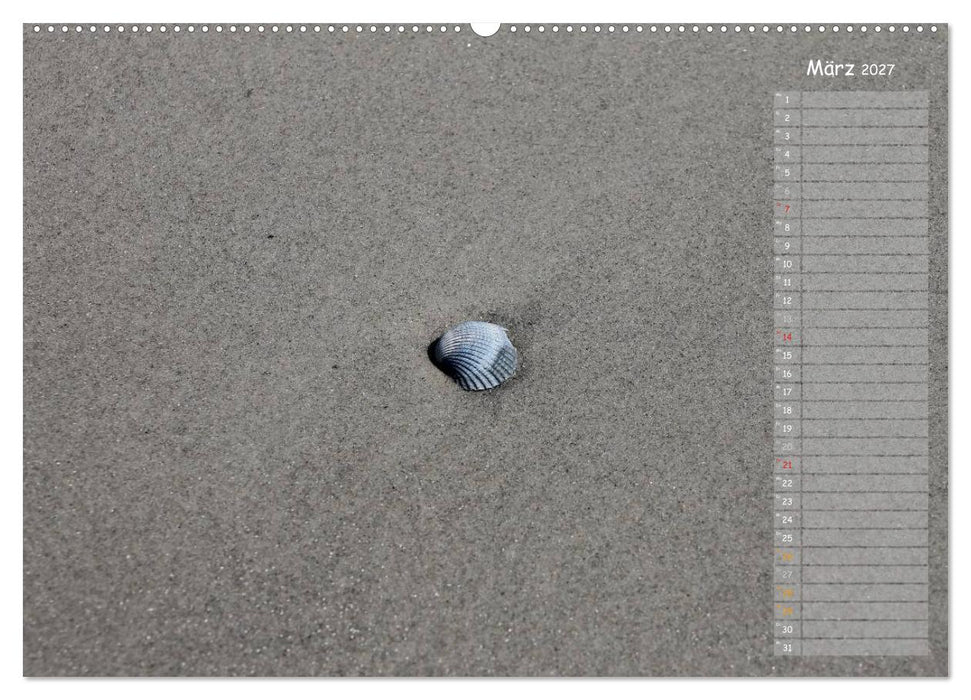 Strandspaziergang / Geburtstagskalender (CALVENDO Wandkalender 2027)