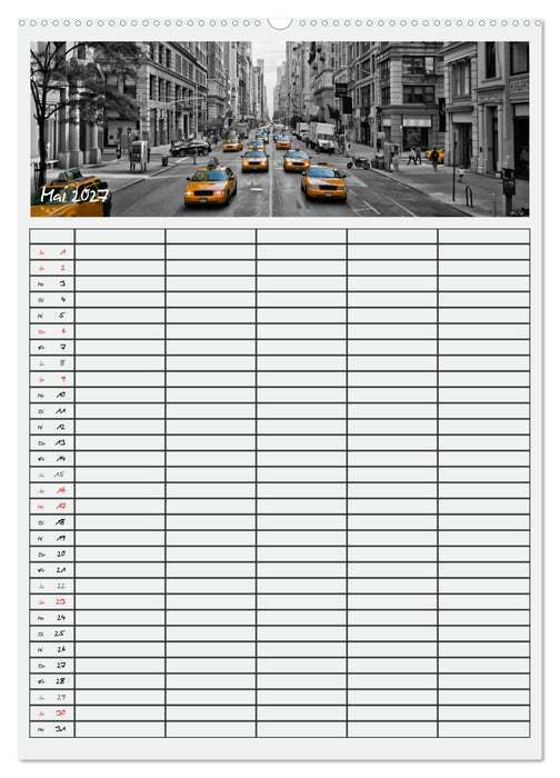 NEW YORK CITY Teamplaner (CALVENDO Wandkalender 2027)