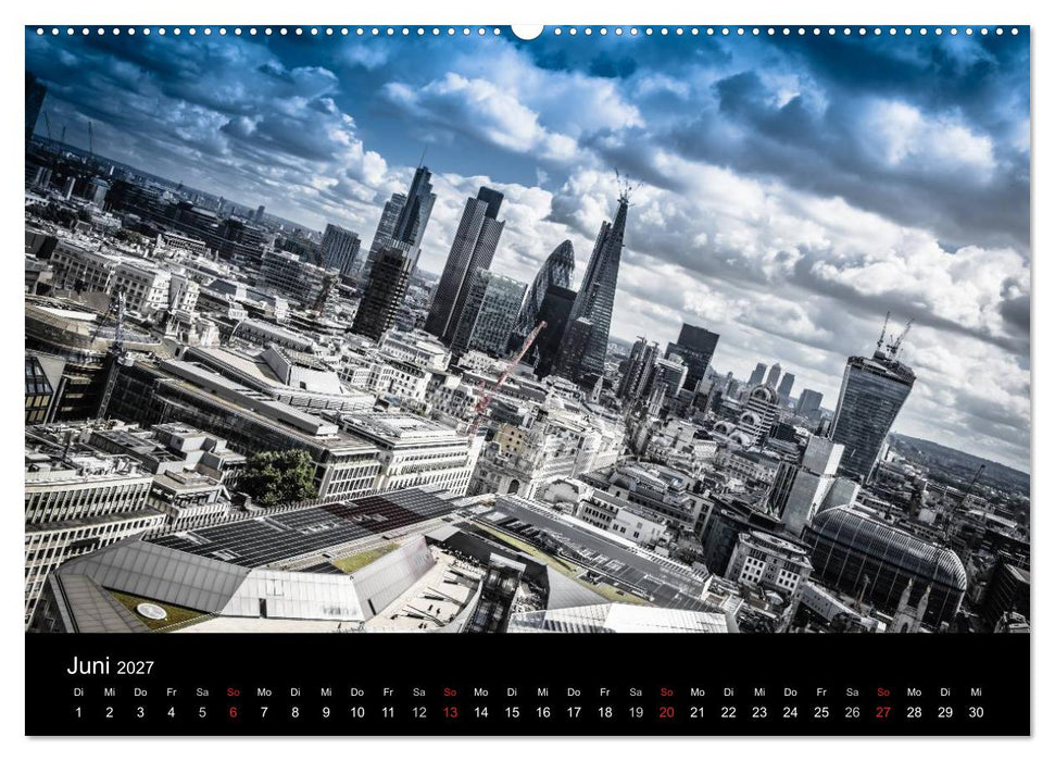 London - street view (CH-Version) (CALVENDO Wandkalender 2027)