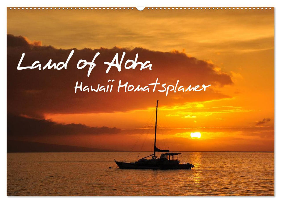 Land of Aloha - Hawaii Monatsplaner (CALVENDO Wandkalender 2027)