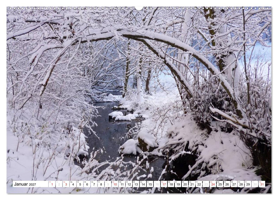 Bäche, Flüsse, Seen - Wasser in der Eifel (CALVENDO Wandkalender 2027)