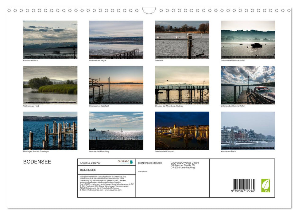 BODENSEE (CALVENDO Wandkalender 2027)