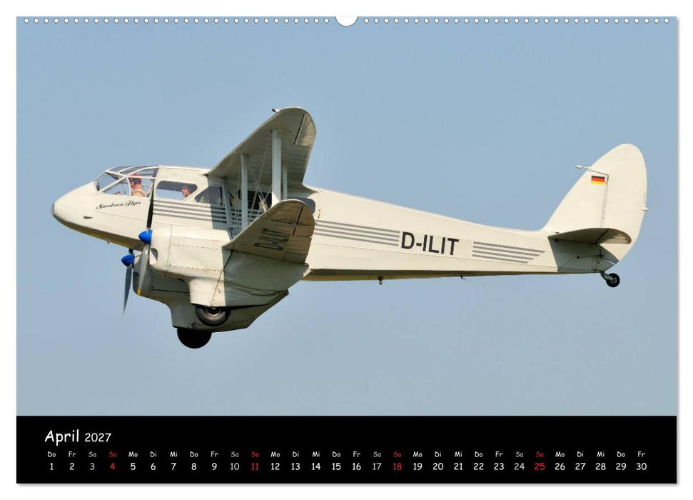 Doppeldecker - Veteranen der Lüfte (CALVENDO Premium Wandkalender 2027)