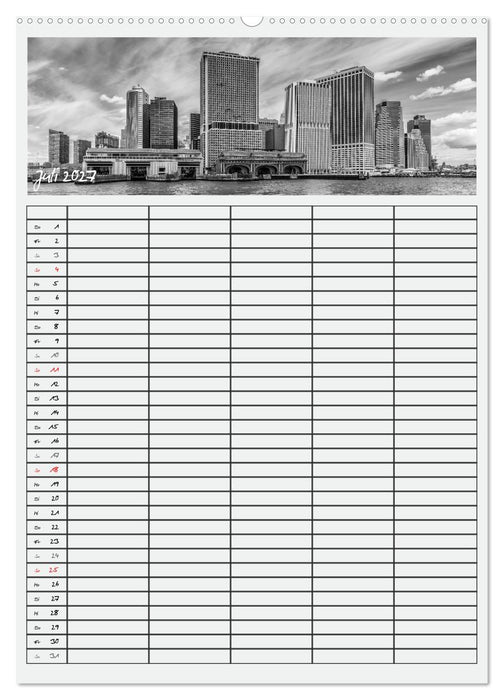 NEW YORK CITY Teamplaner (CALVENDO Premium Wandkalender 2027)