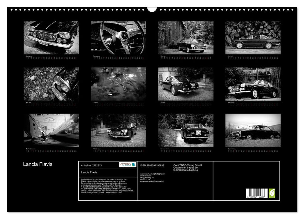 Lancia Flavia (CALVENDO Wandkalender 2027)