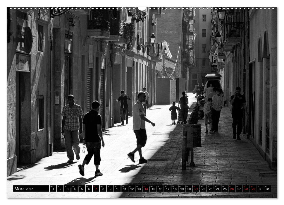 Streetlife Barcelona (CALVENDO Wandkalender 2027)