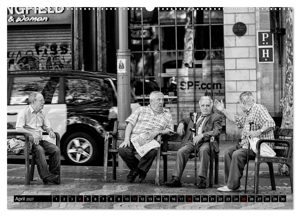 Streetlife Barcelona (CALVENDO Wandkalender 2027)