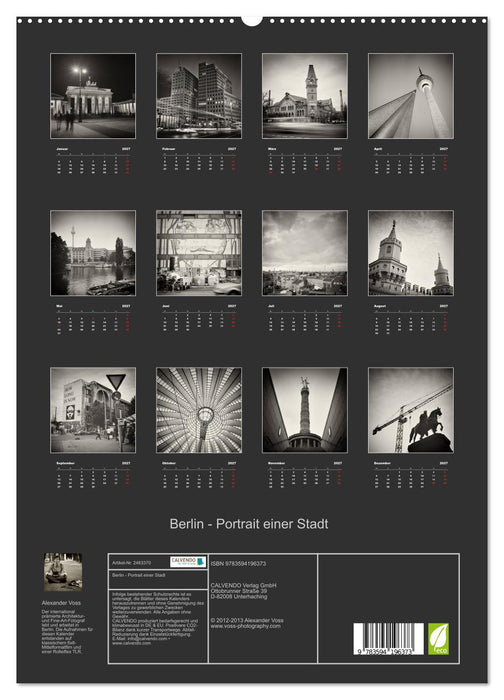 Berlin - Portrait einer Stadt (CALVENDO Premium Wandkalender 2027)