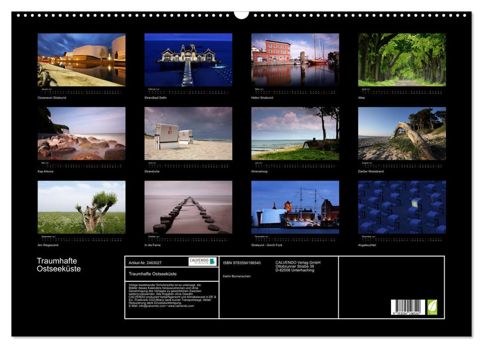 Traumhafte Ostseeküste (CALVENDO Wandkalender 2027)
