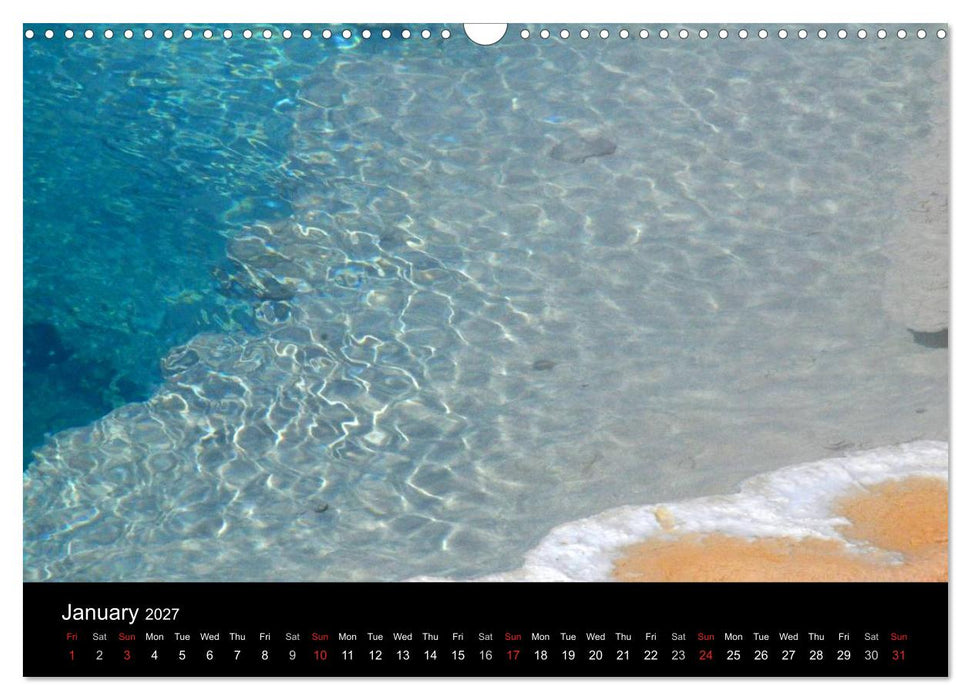 The Yellowstone National Park (CALVENDO Monthly Calendar 2027)