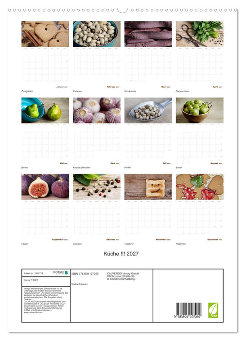 Küche !!! 2027 (CALVENDO Premium Wandkalender 2027)