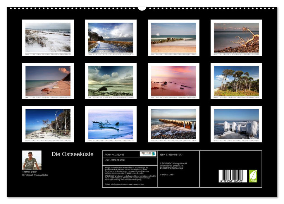 Die Ostseeküste (CALVENDO Premium Wandkalender 2027)