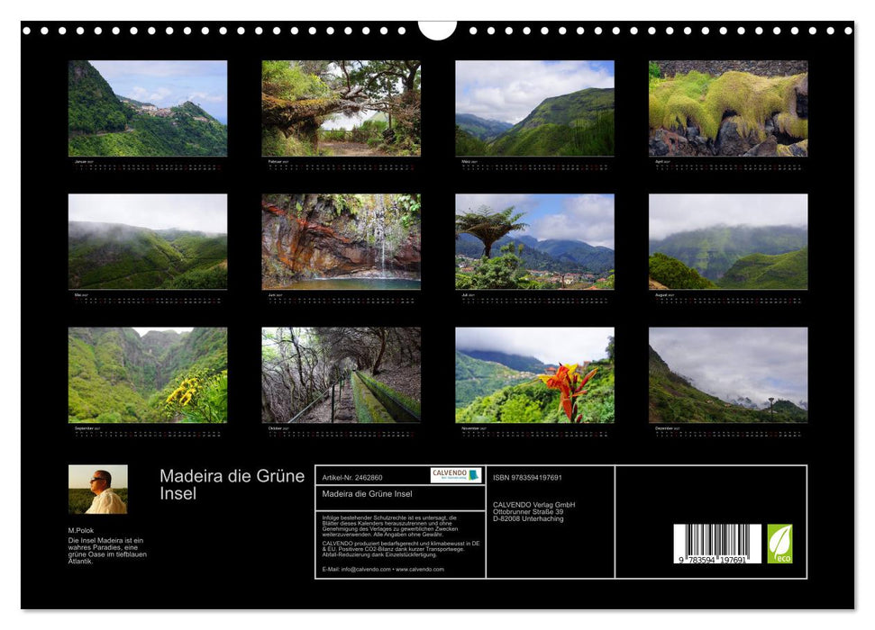 Madeira die Grüne Insel (CALVENDO Wandkalender 2027)