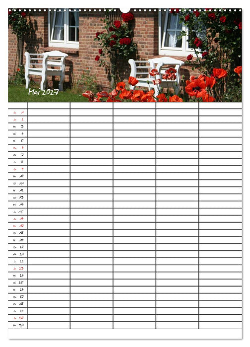 Familienplaner - Sylt (CALVENDO Wandkalender 2027)