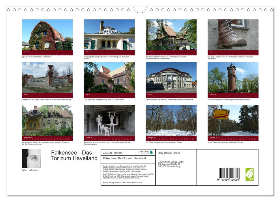 Falkensee - Das Tor zum Havelland (CALVENDO Wandkalender 2027)