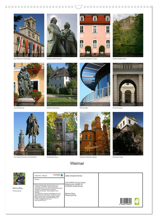 Weimar (CALVENDO Wandkalender 2027)