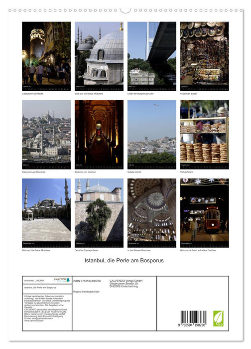 Istanbul, die Perle am Bosporus (CALVENDO Premium Wandkalender 2027)
