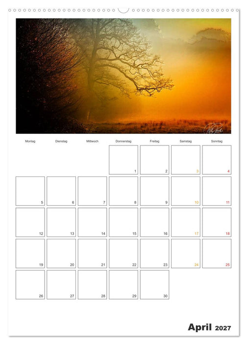 Terminplaner - Zwischenwelten, Zeiten zwischen Tag und Nacht (CALVENDO Premium Wandkalender 2027)