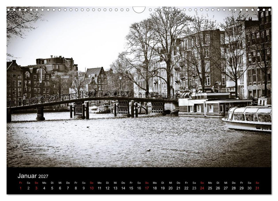 Amsterdam 2027 (CALVENDO Wandkalender 2027)