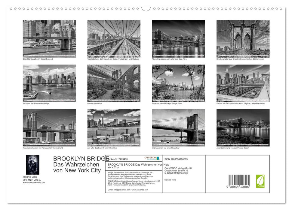 BROOKLYN BRIDGE Das Wahrzeichen von New York City (CALVENDO Premium Wandkalender 2027)