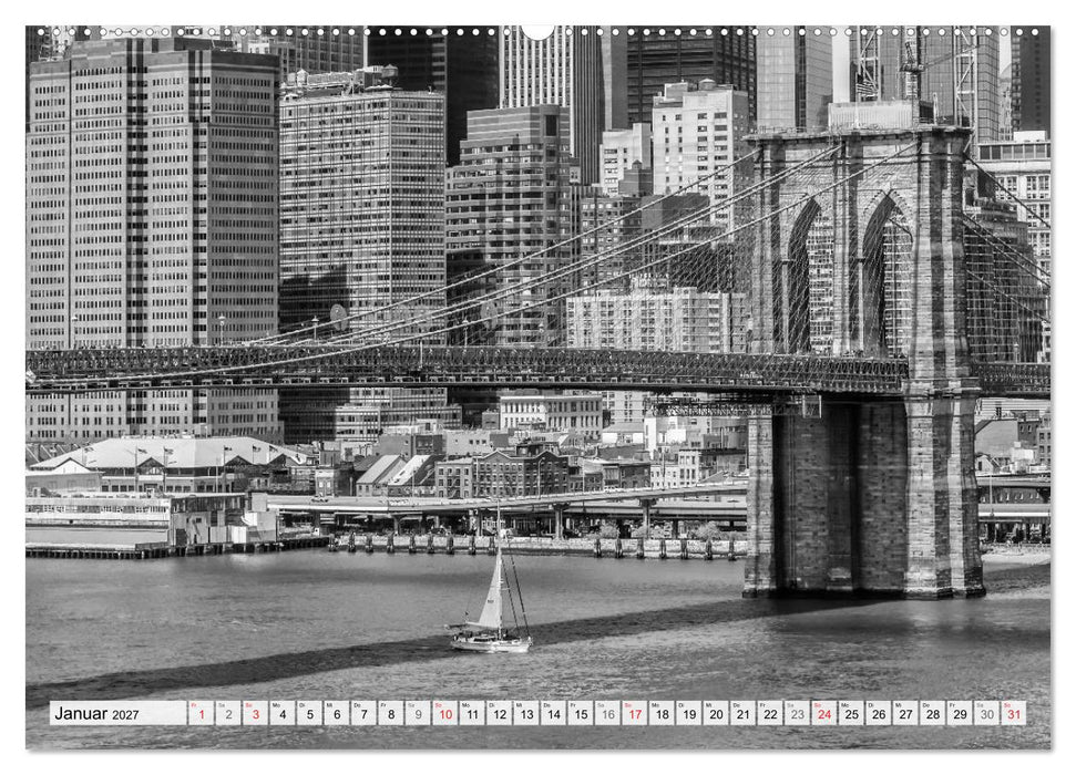 BROOKLYN BRIDGE Das Wahrzeichen von New York City (CALVENDO Premium Wandkalender 2027)