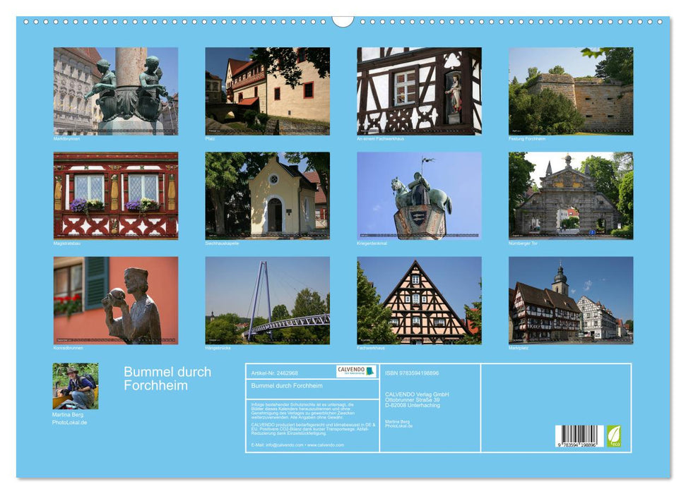 Bummel durch Forchheim (CALVENDO Wandkalender 2027)