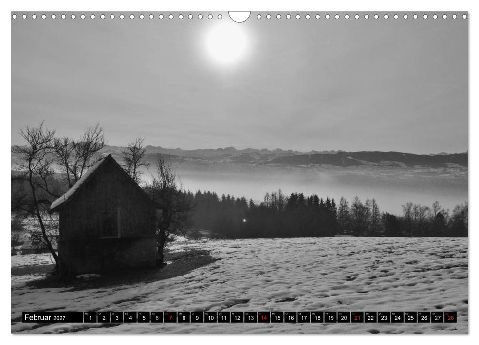 Stille Momente in Schwarz-Weiss (CALVENDO Wandkalender 2027)