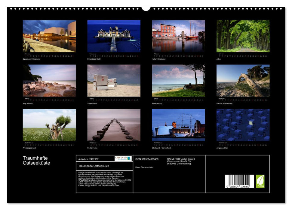 Traumhafte Ostseeküste (CALVENDO Premium Wandkalender 2027)