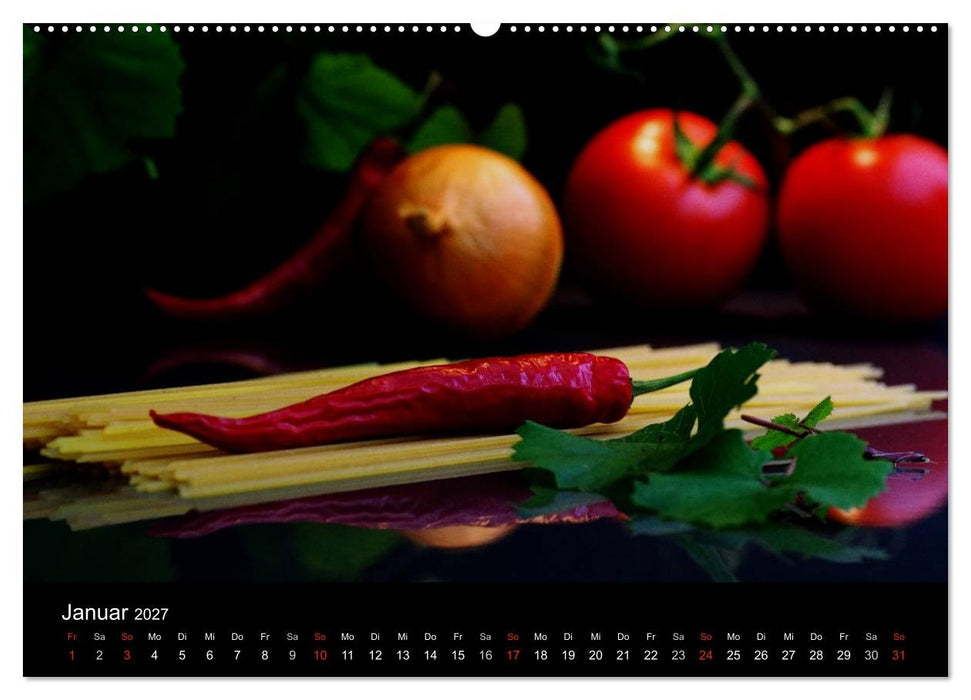 Pasta Kreationen (CALVENDO Wandkalender 2027)