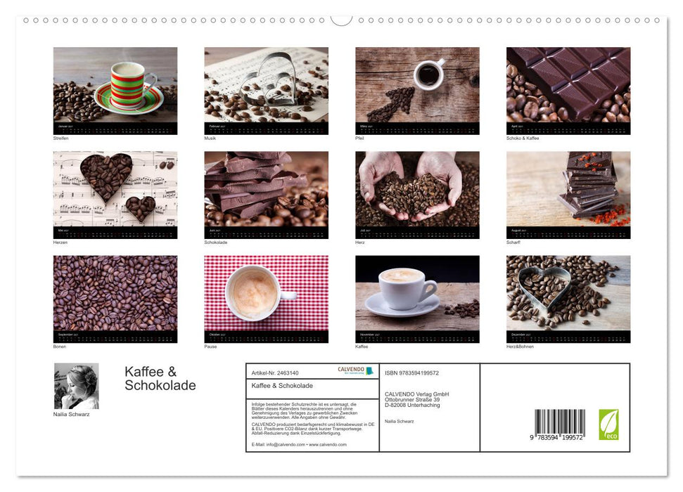 Kaffee & Schokolade (CALVENDO Premium Wandkalender 2027)