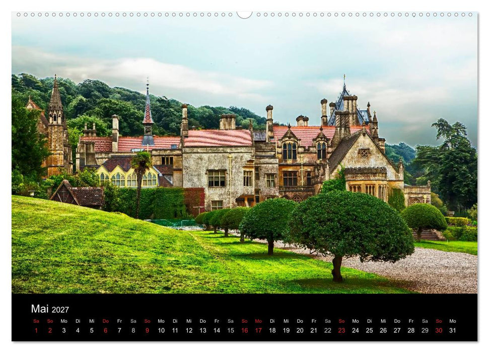 Burgen, Schlösser, Landhäuser (CALVENDO Premium Wandkalender 2027)
