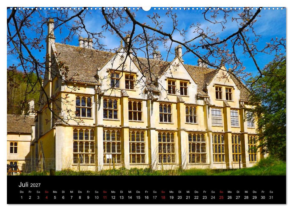 Burgen, Schlösser, Landhäuser (CALVENDO Premium Wandkalender 2027)