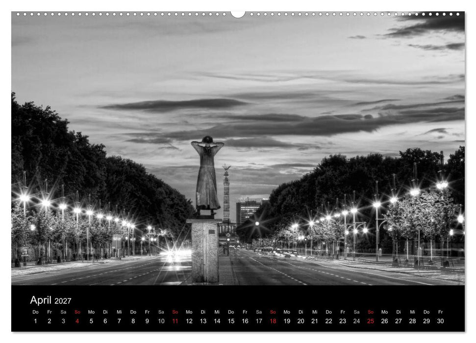 Berlin Monochrome (CALVENDO Premium Wandkalender 2027)