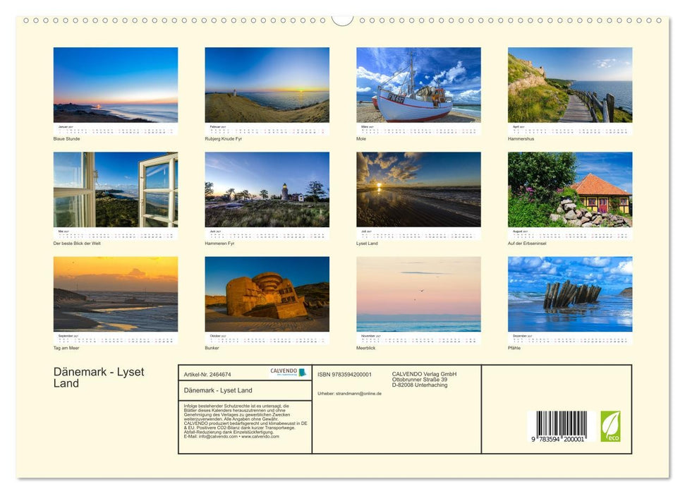 Dänemark - Lyset Land (CALVENDO Premium Wandkalender 2027)