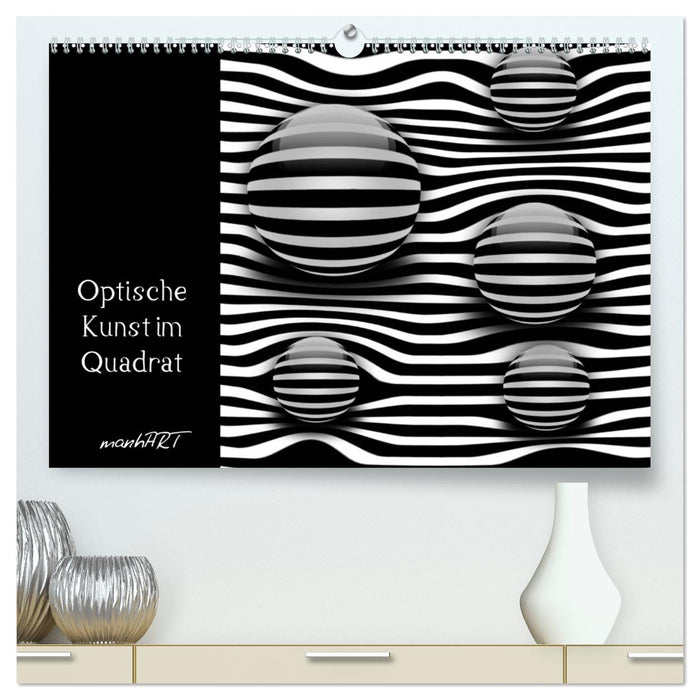 Optische Kunst im Quadrat (CALVENDO Premium Wandkalender 2027)
