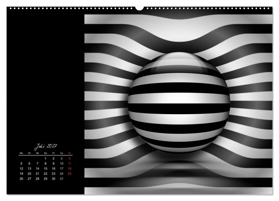 Optische Kunst im Quadrat (CALVENDO Premium Wandkalender 2027)