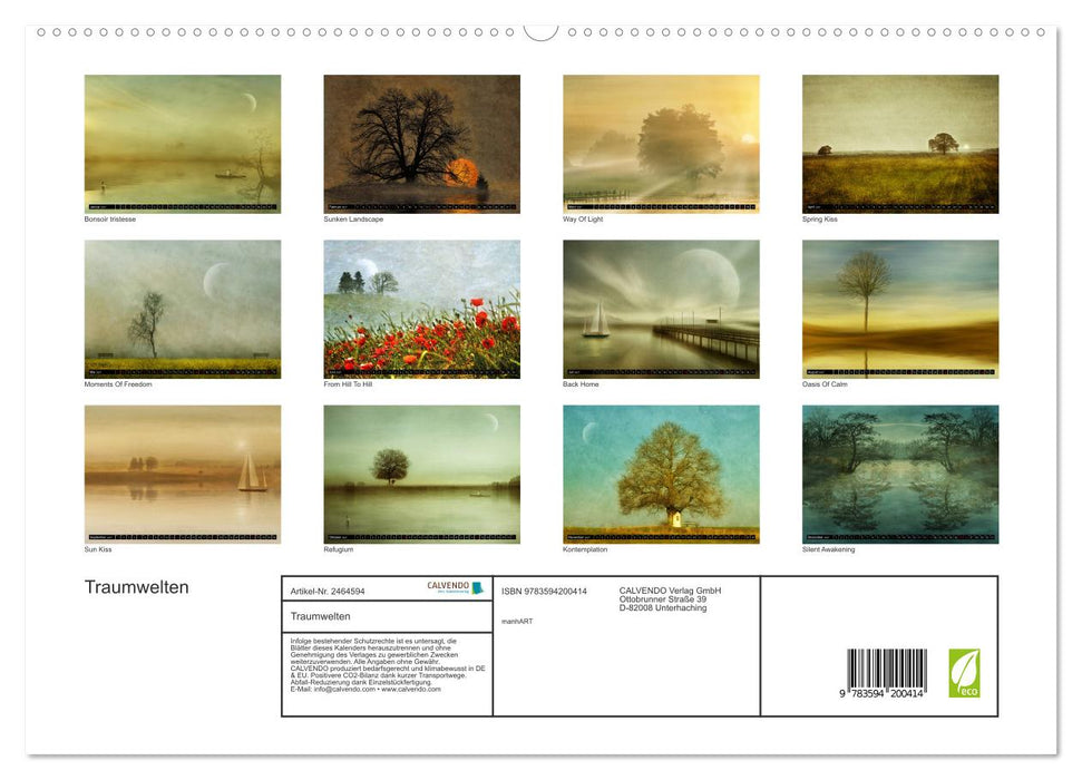 Traumwelten (CALVENDO Premium Wandkalender 2027)