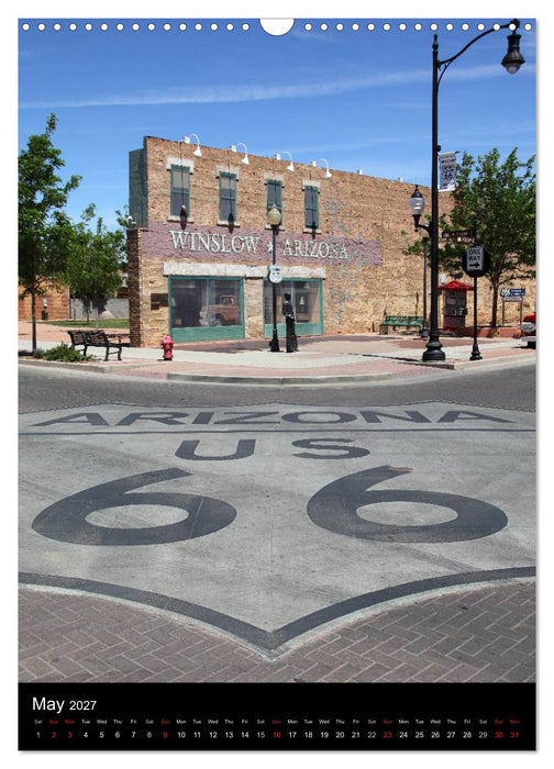 Route 66 (UK-Version) (CALVENDO Monthly Calendar 2027)