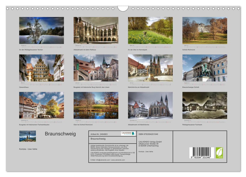Braunschweig (CALVENDO Wandkalender 2027)