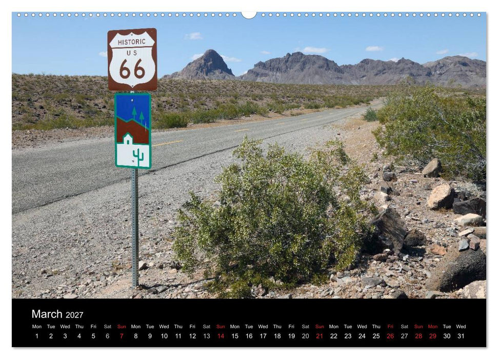 Route 66 in the Southwest (UK-Version) (CALVENDO Premium-Calendar 2027)
